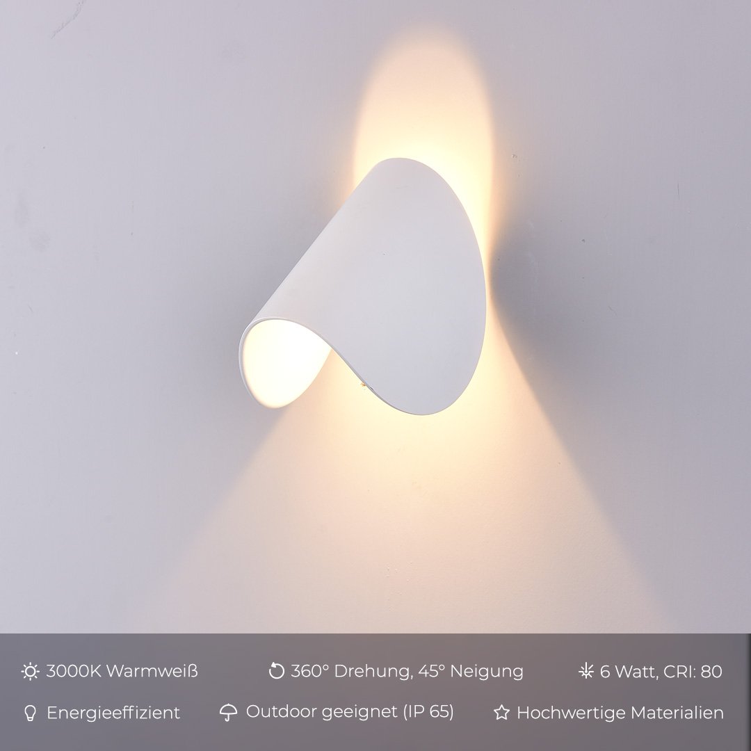 Moderne Draaibare LED Wandlamp - Energiezuinige Verlichting voor Binnen en Buiten