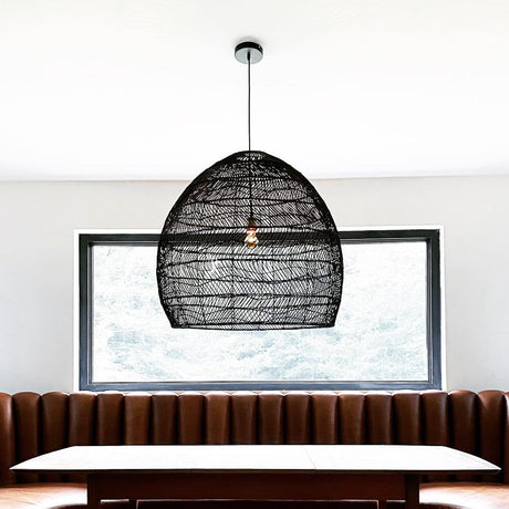 Handgemaakte Rotan Hanglamp Wicker Lampenkap