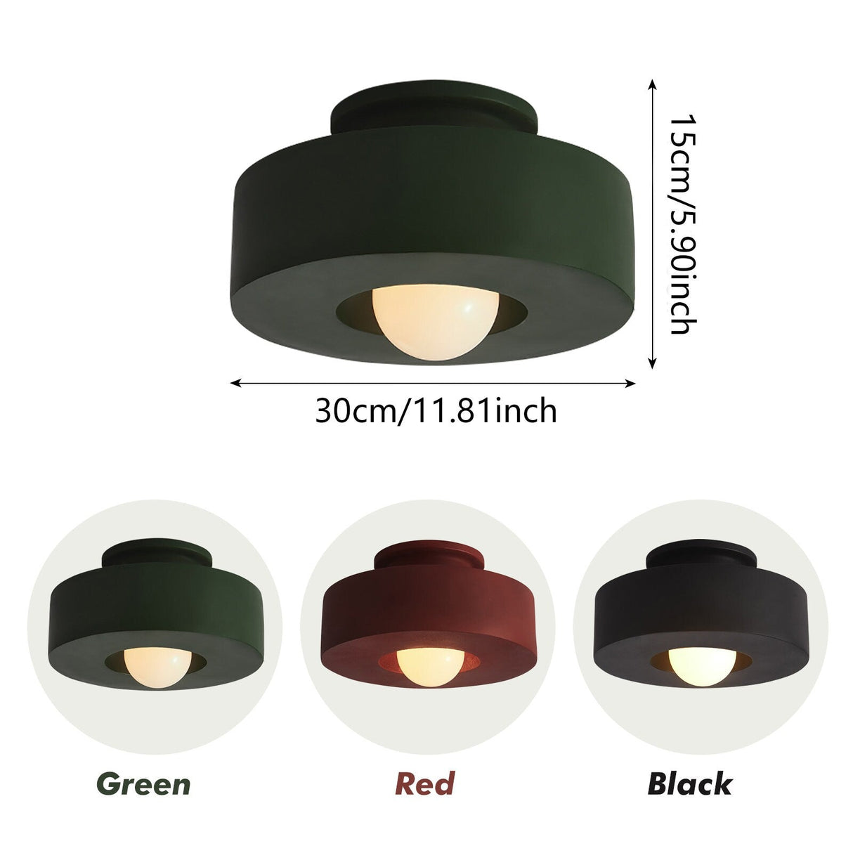 Nordic Macaron Semi Flush Mount Plafondlamp