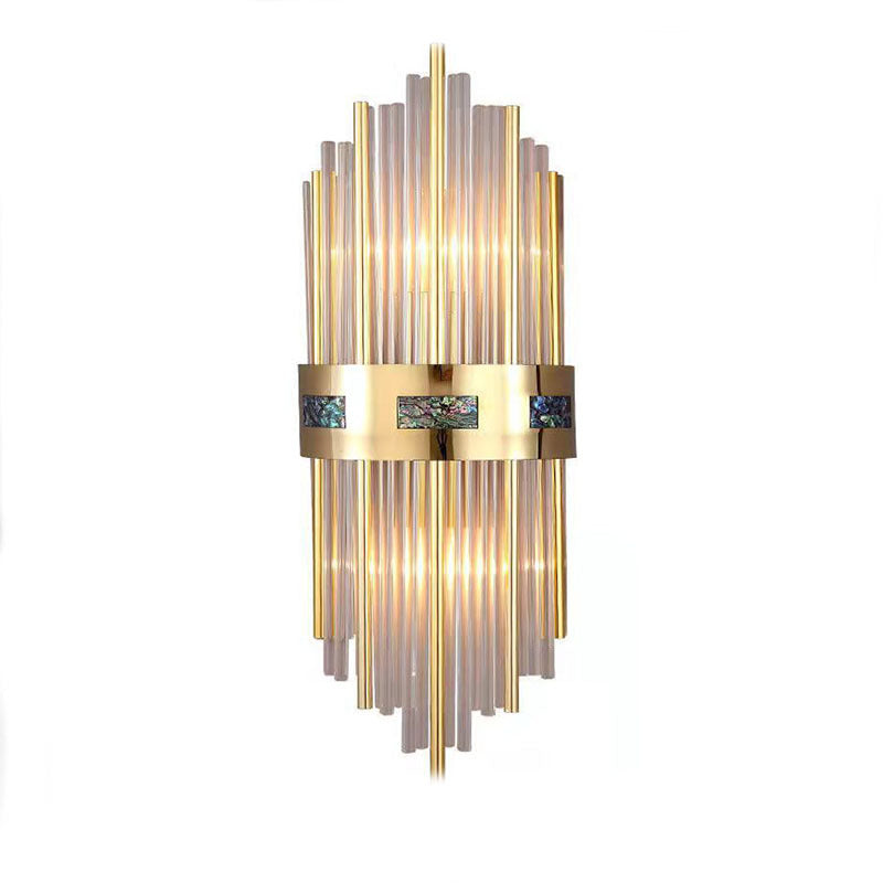 Luxe Kristal LED Wandlamp - Goud Metaal/Acryl - Voor Woonkamer & Slaapkamer