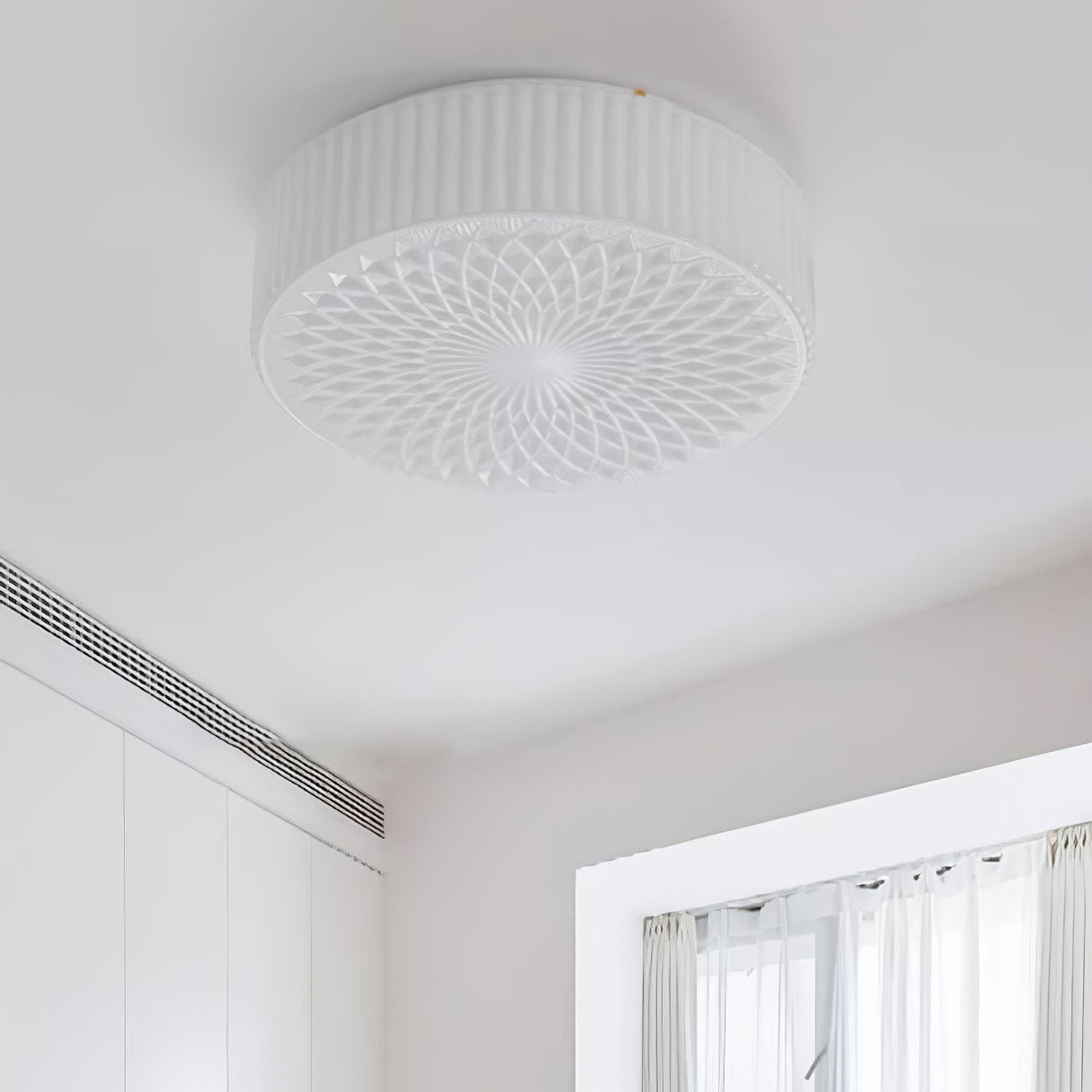 Retro Nostalgie Melkwit Glazen Plafondlamp