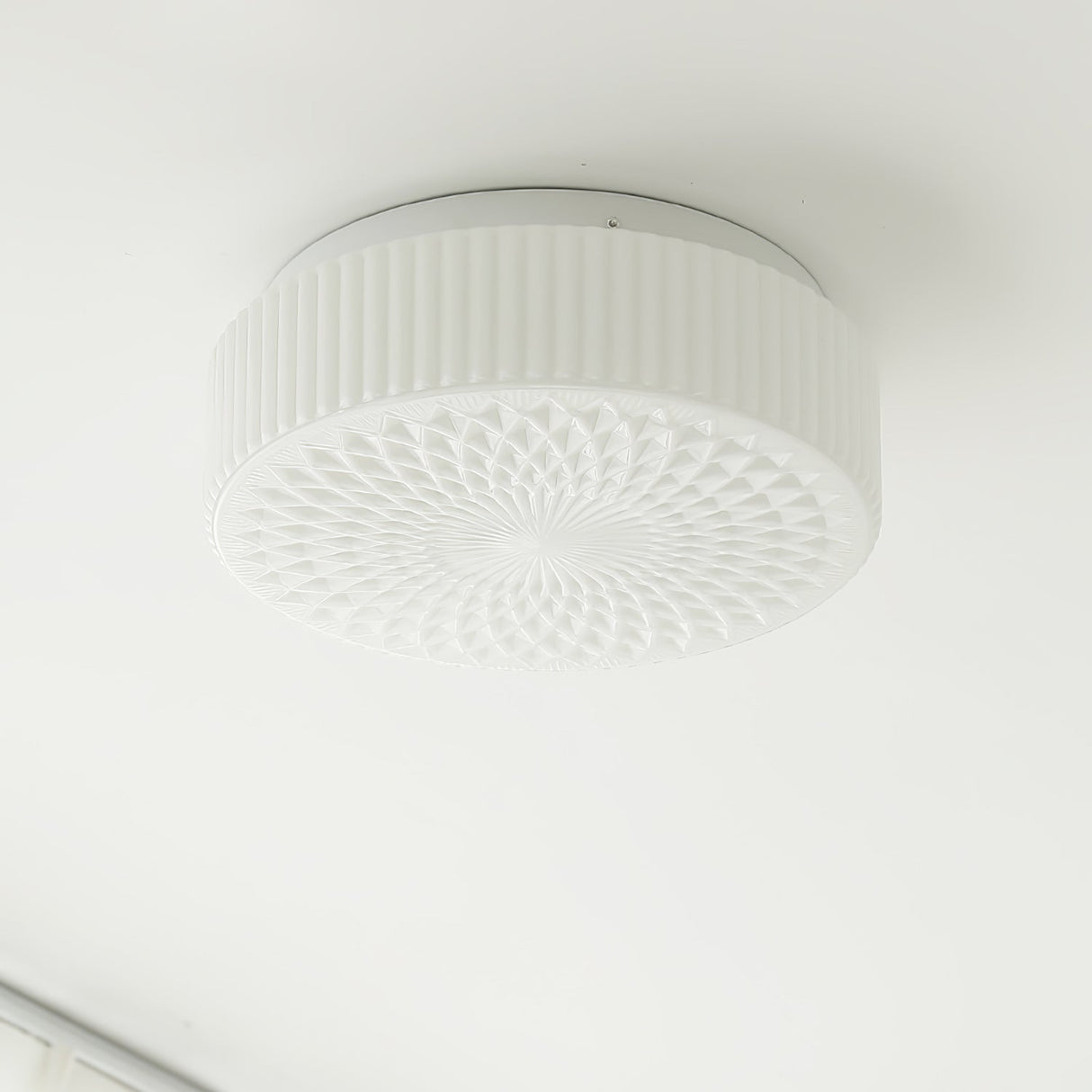 Retro Nostalgie Melkwit Glazen Plafondlamp
