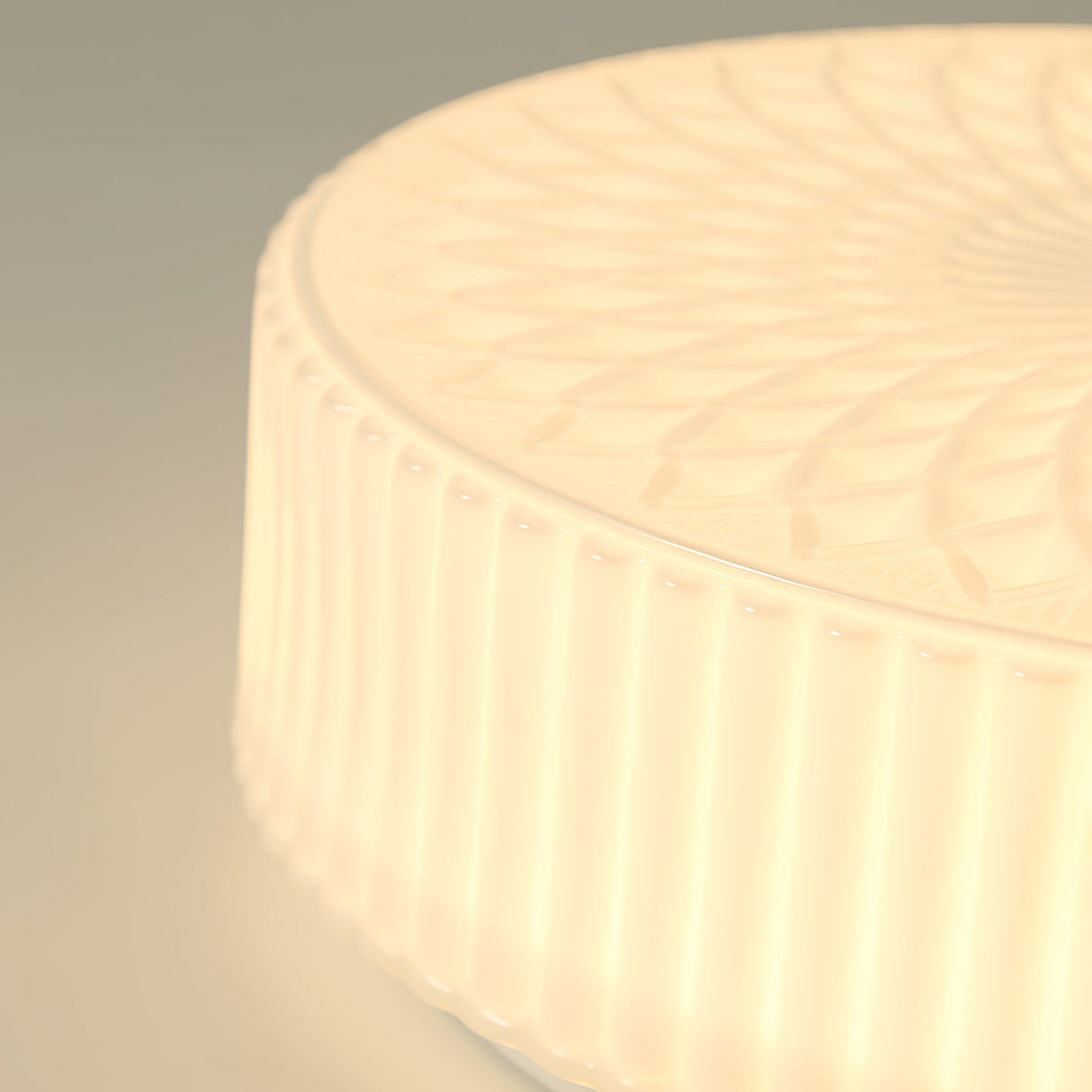 Retro Nostalgie Melkwit Glazen Plafondlamp