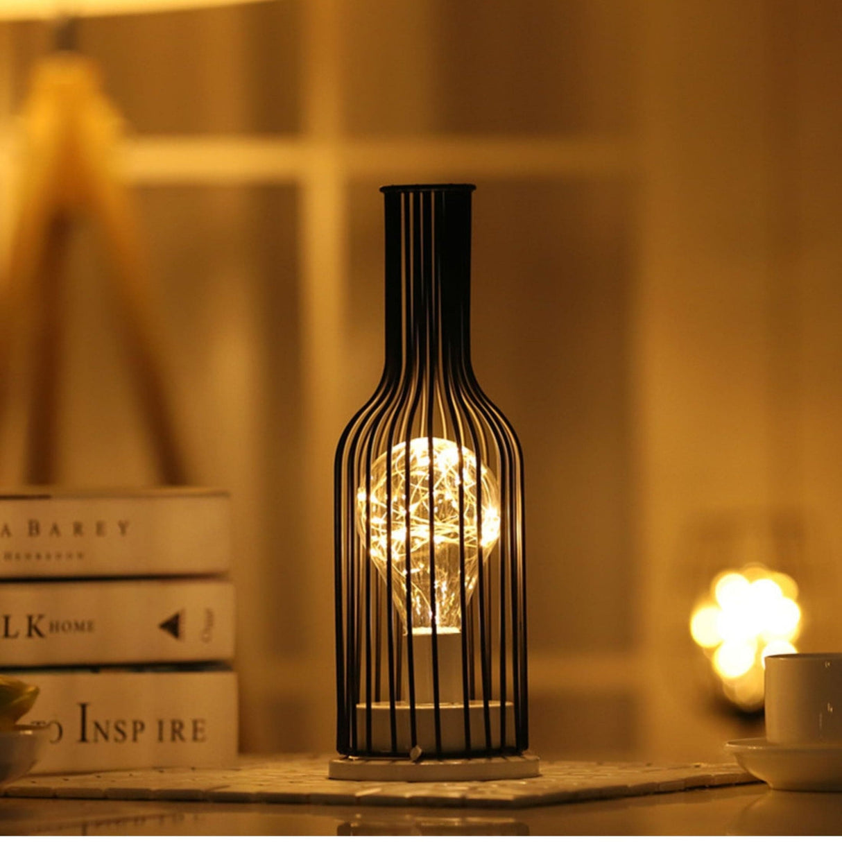 NoirLume - Luxe Moderne Zwarte Tafellamp | Sfeervolle Verlichting voor Woonkamer & Slaapkamer