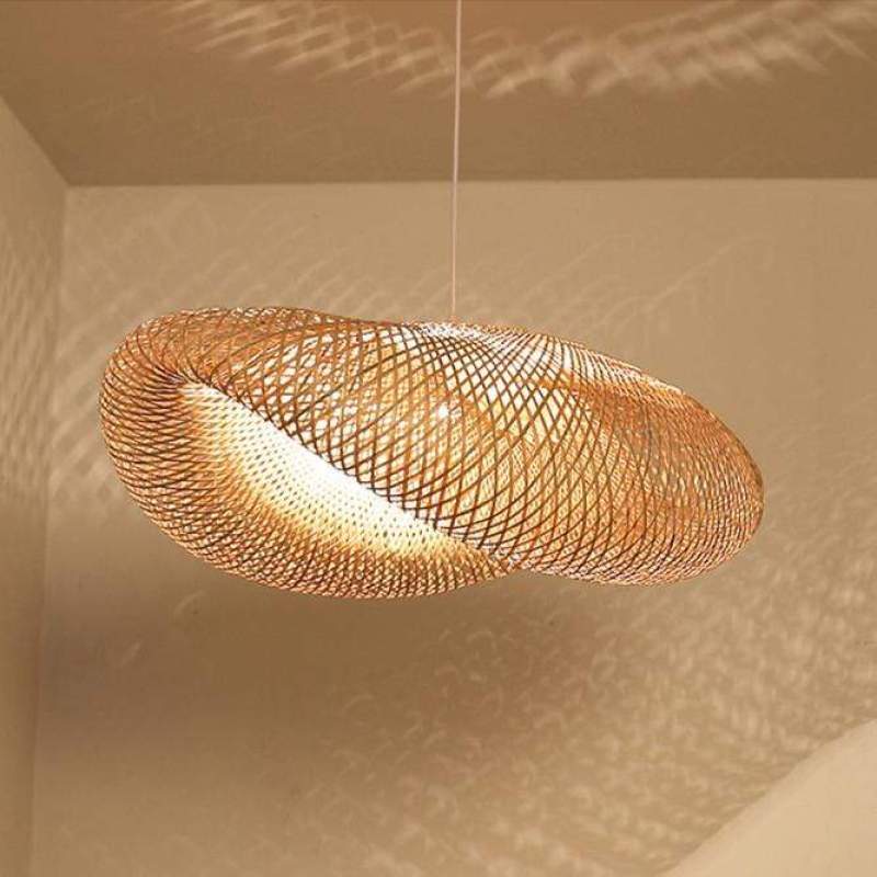 ZenBamboo LED Hanglamp - Bamboe Bol Verlichting voor Moderne Slaapkamer | Energiezuinige Natuurlijke Lampen