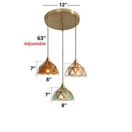 Vintage Glas-in-lood Hanglampen