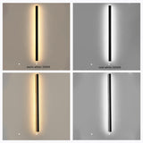 Zenith - Strakke LED Wandlampen Zwart Metaal voor Binnen en Buiten, Modern Design voor Tuin en Hal