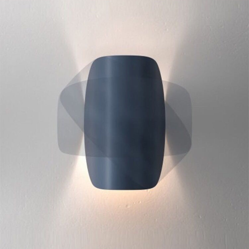 Moderne Geometrische LED Wandlamp voor Binnen/Buiten – Metalen Design in 4 Kleuren