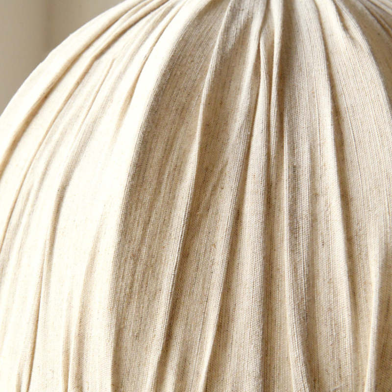 EcoLume - Minimalistische Scandinavische LED Hanglamp Beige Stoffen Kap, Verstelbaar voor Woonkamer en Eetkamer