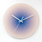 Stijlvolle Luxe Glazen Wandklok - Stil Uurwerk, Uniek Design, Verkrijgbaar in 9 Kleuren