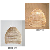Handgemaakte Rotan Hanglamp Wicker Lampenkap