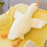 Zachte Witte Eend Pluche Knuffel - Grote Zwaan/Gans Speelgoed, Fluffy Vloermat voor Kinderkamer en Huisdecoratie