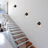 Moderne Geometrische LED Wandlamp voor Binnen/Buiten – Metalen Design in 4 Kleuren