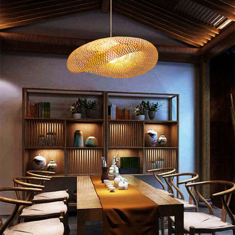 ZenBamboo LED Hanglamp - Bamboe Bol Verlichting voor Moderne Slaapkamer | Energiezuinige Natuurlijke Lampen