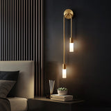 Moderne LED Wandlamp Goud – Slanke 2-Lichts Stick Wandlamp voor Woonkamer en Slaapkamer