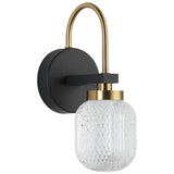 Eryn Moderne LED Wandlamp - Zwart-Goud Design - Energiezuinige Verlichting voor Slaapkamer en Woonkamer