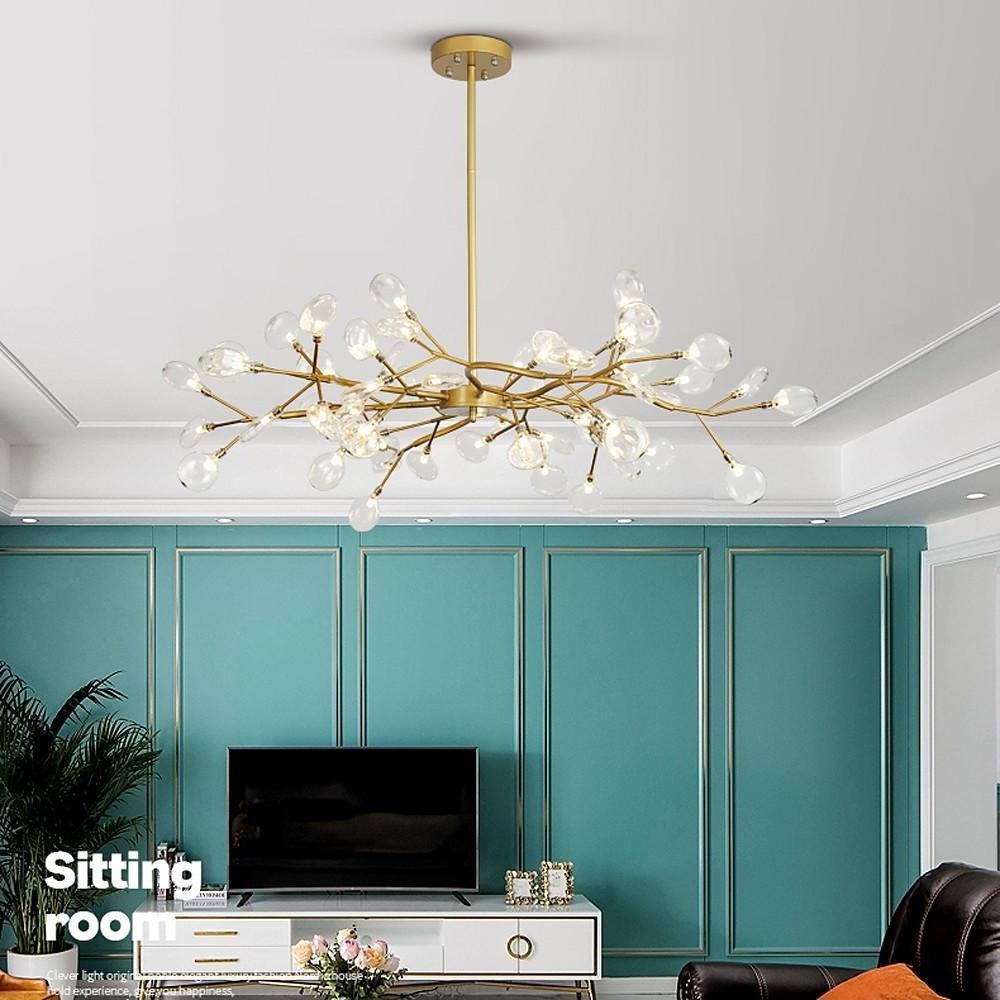 LED Vuurvlieg Sputnik Kroonluchter Moderne Hanglamp voor Woonkamer en Slaapkamer Plafondlampen