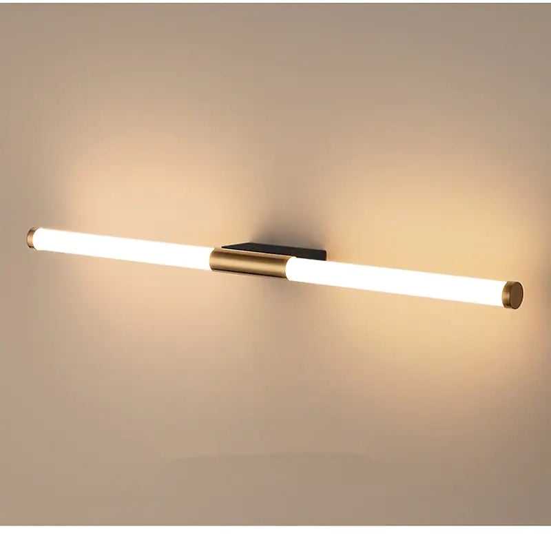 Leigh Lineaire LED Wandlamp – Moderne Verlichting voor Slaapkamer & Badkamer | Wit-Goud, Eenvoudige Installatie