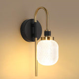 Eryn Moderne LED Wandlamp - Zwart-Goud Design - Energiezuinige Verlichting voor Slaapkamer en Woonkamer