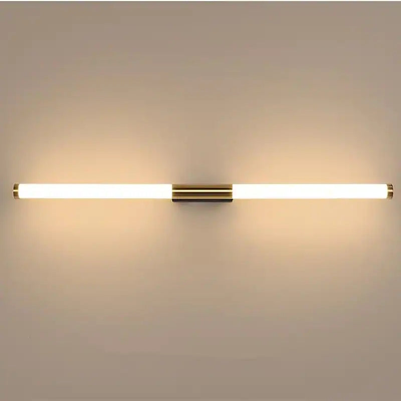 Leigh Lineaire LED Wandlamp – Moderne Verlichting voor Slaapkamer & Badkamer | Wit-Goud, Eenvoudige Installatie