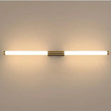 Leigh Lineaire LED Wandlamp – Moderne Verlichting voor Slaapkamer & Badkamer | Wit-Goud, Eenvoudige Installatie