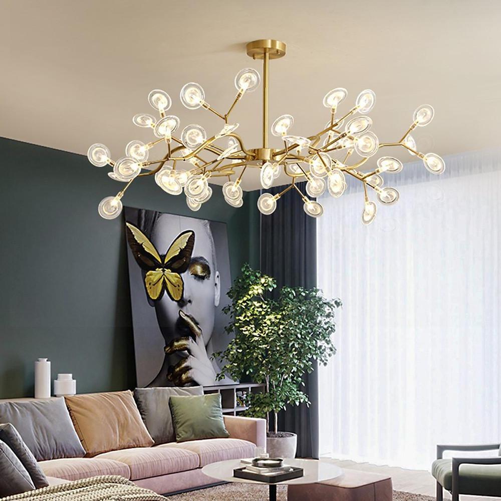LED Vuurvlieg Sputnik Kroonluchter Moderne Hanglamp voor Woonkamer en Slaapkamer Plafondlampen