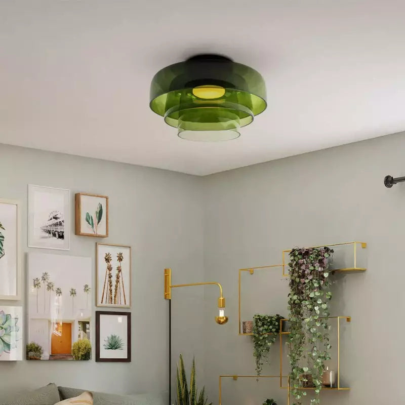 Nordic Designer Creatieve Persoonlijkheid Middeleeuwse Glazen Plafondlamp
