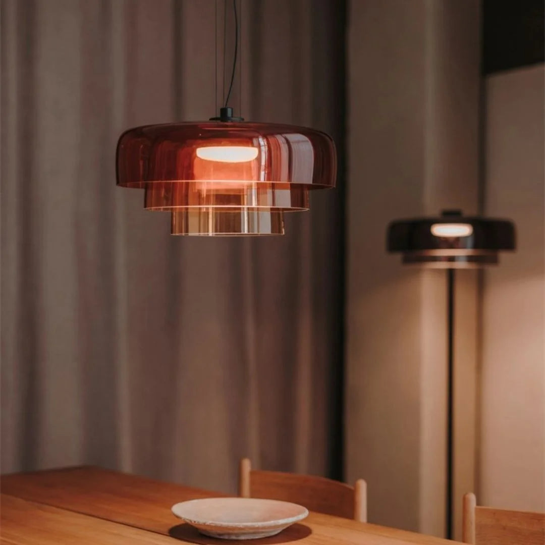 Nordic Ontwerper Creatieve Middeleeuwse Glazen Hanglampen