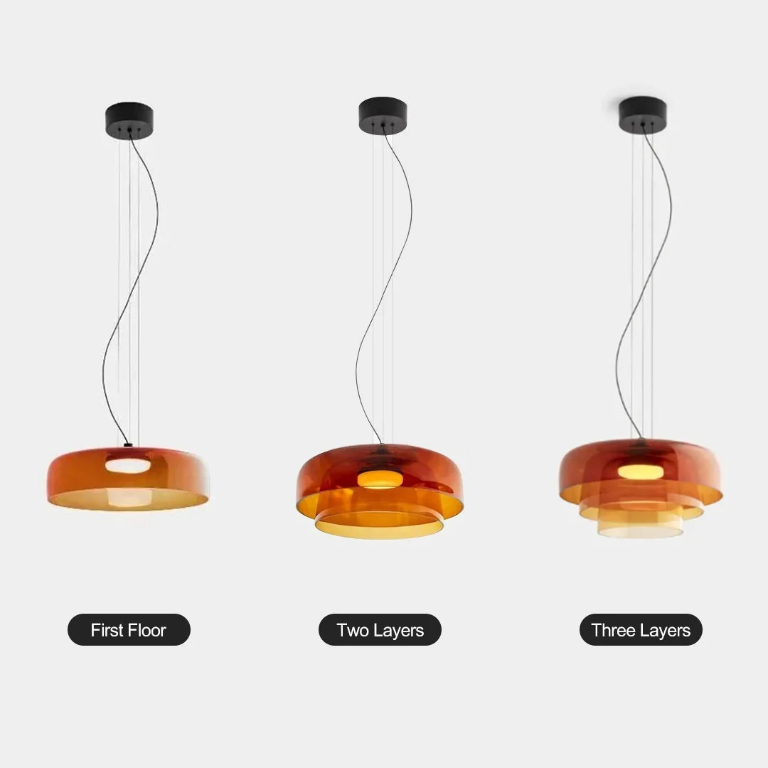 Nordic Ontwerper Creatieve Middeleeuwse Glazen Hanglampen