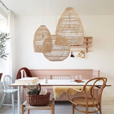 Handgeweven Rotan Hanglamp - Landelijke Stijl