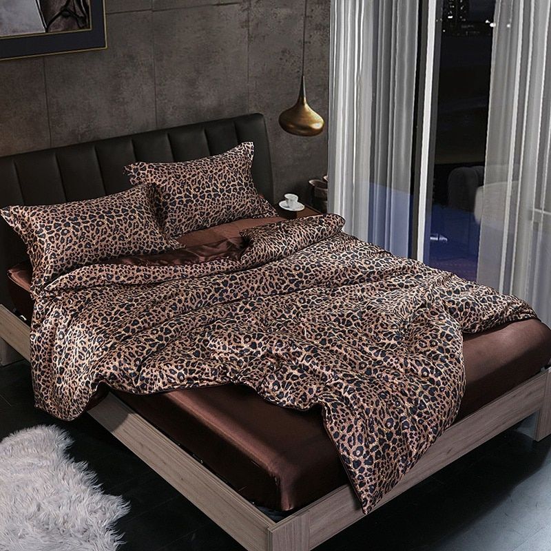 Luxe Satijn/Katoen Bedlinnen Set (4 stuks) – 2x Kussensloop en Laken voor Ultiem Comfort