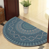 Rond Mandala Tapijt - Dikke Antislip Mat, Machinewasbaar, Perfect voor Woonkamer, Hal en Buiten – Polyester