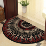 Rond Mandala Tapijt - Dikke Antislip Mat, Machinewasbaar, Perfect voor Woonkamer, Hal en Buiten – Polyester