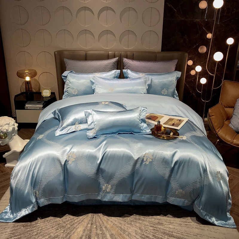 Luxe Egyptisch Katoenen Dekbedovertrek Set - Midnight Dusk | Ademend en Zacht Beddengoed voor Comfortabel Slapen