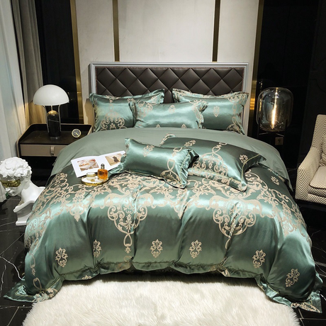 Luxe Egyptisch Katoenen Dekbedovertrek Set - Midnight Dusk | Ademend en Zacht Beddengoed voor Comfortabel Slapen