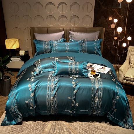 Luxe Egyptisch Katoenen Dekbedovertrek Set - Midnight Dusk | Ademend en Zacht Beddengoed voor Comfortabel Slapen