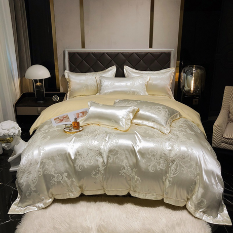 Luxe Egyptisch Katoenen Dekbedovertrek Set - Midnight Dusk | Ademend en Zacht Beddengoed voor Comfortabel Slapen