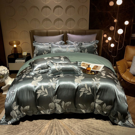Luxe Egyptisch Katoenen Dekbedovertrek Set - Midnight Dusk | Ademend en Zacht Beddengoed voor Comfortabel Slapen