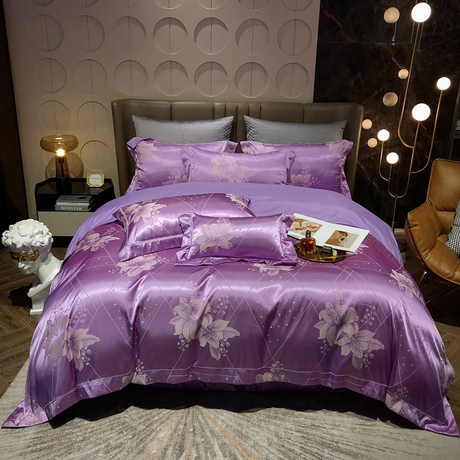 Luxe Egyptisch Katoenen Dekbedovertrek Set - Midnight Dusk | Ademend en Zacht Beddengoed voor Comfortabel Slapen