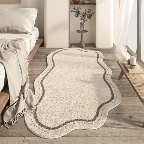 Modern Monochroom Golftapijt - Stijlvol en Duurzaam Vloerkleed voor Woonkamers