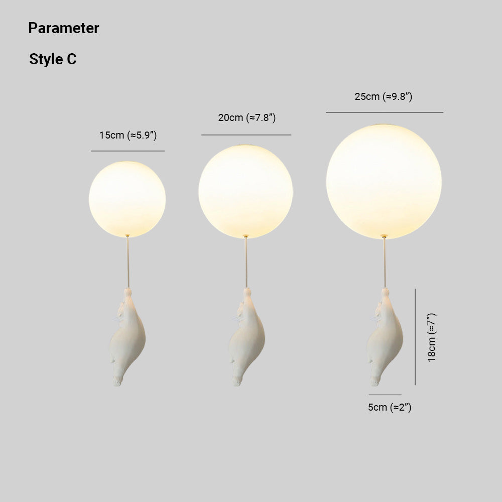 SkyDream Kinder Plafondlamp met Beer en Ballon - Speels Design en Energiezuinige LED Verlichting