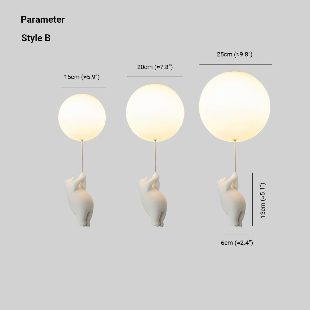 SkyDream Kinder Plafondlamp met Beer en Ballon - Speels Design en Energiezuinige LED Verlichting