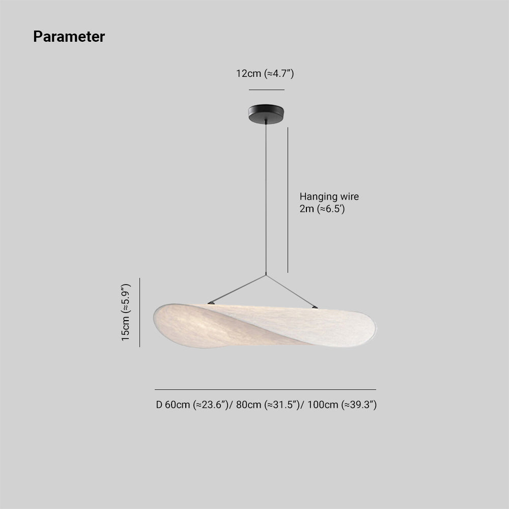 LunaLux - Moderne LED Hanglamp in Wit Metaal en Kunstzijde voor Slaapkamer en Woonkamer