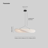 LunaLux - Moderne LED Hanglamp in Wit Metaal en Kunstzijde voor Slaapkamer en Woonkamer
