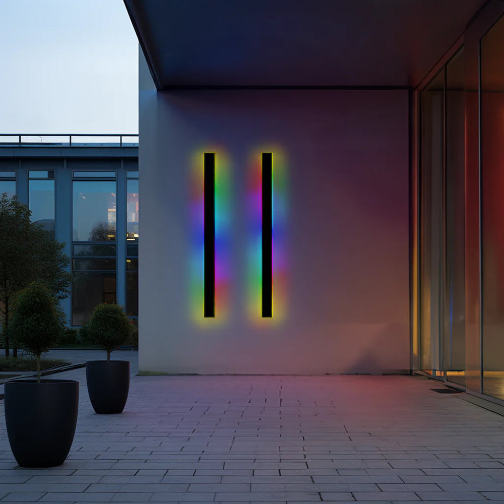 Zenith - Strakke LED Wandlampen Zwart Metaal voor Binnen en Buiten, Modern Design voor Tuin en Hal
