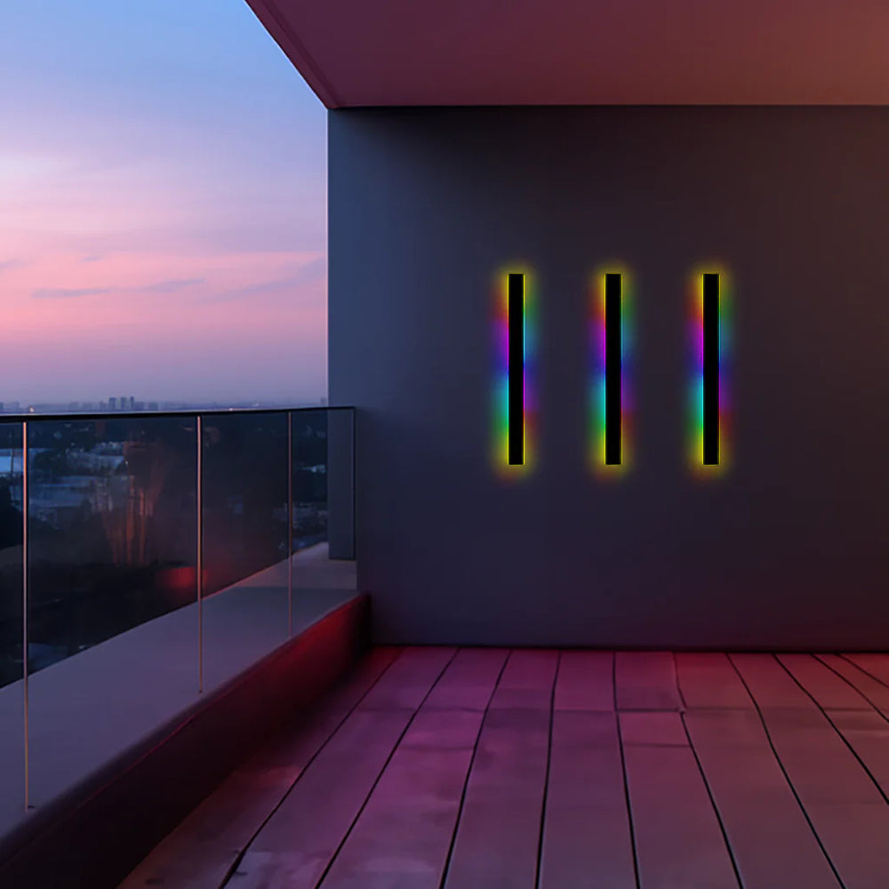Zenith - Strakke LED Wandlampen Zwart Metaal voor Binnen en Buiten, Modern Design voor Tuin en Hal