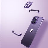 Ultra-Dunne Metalen Telefoonhoes | Slank en Robuust | Schokbestendige Bescherming voor iPhone en Android