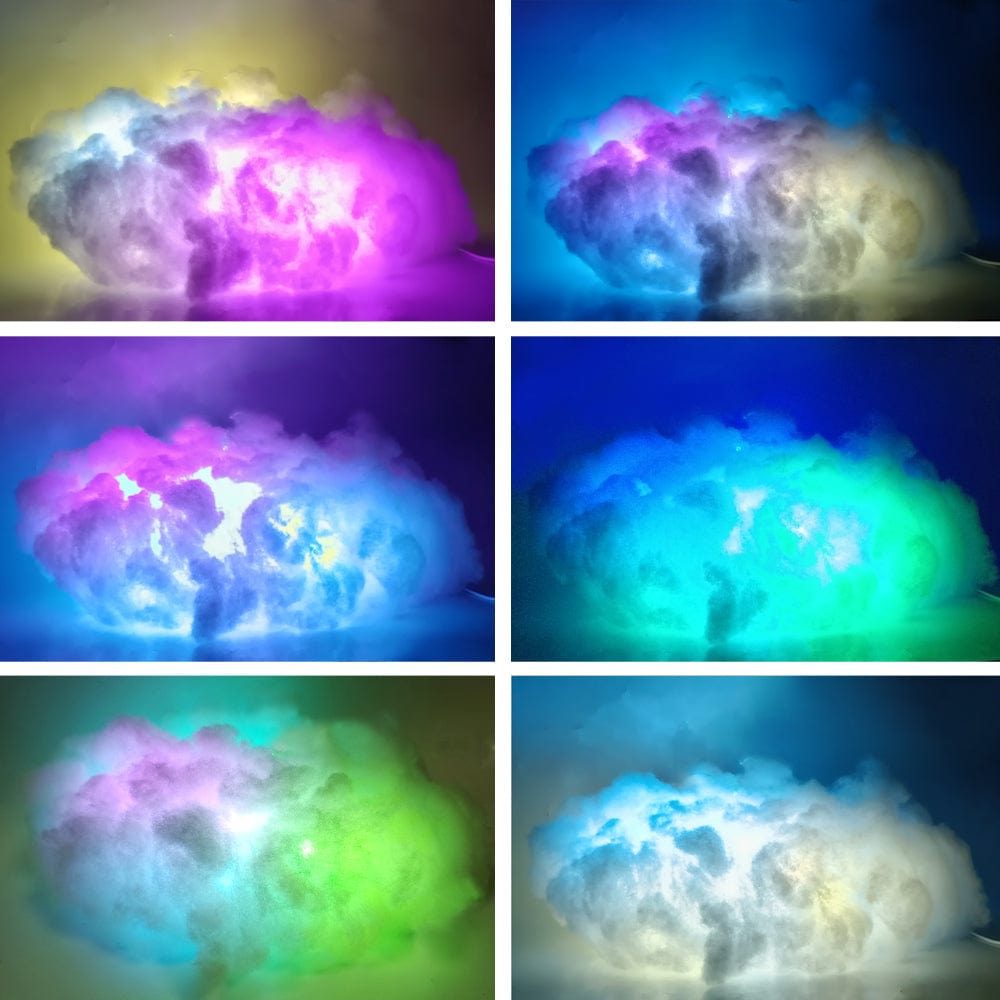 Lichtgevende Wolk Hanglamp LED – Sfeerverlichting met Afstandsbediening | Magische Kinderkamer Lamp