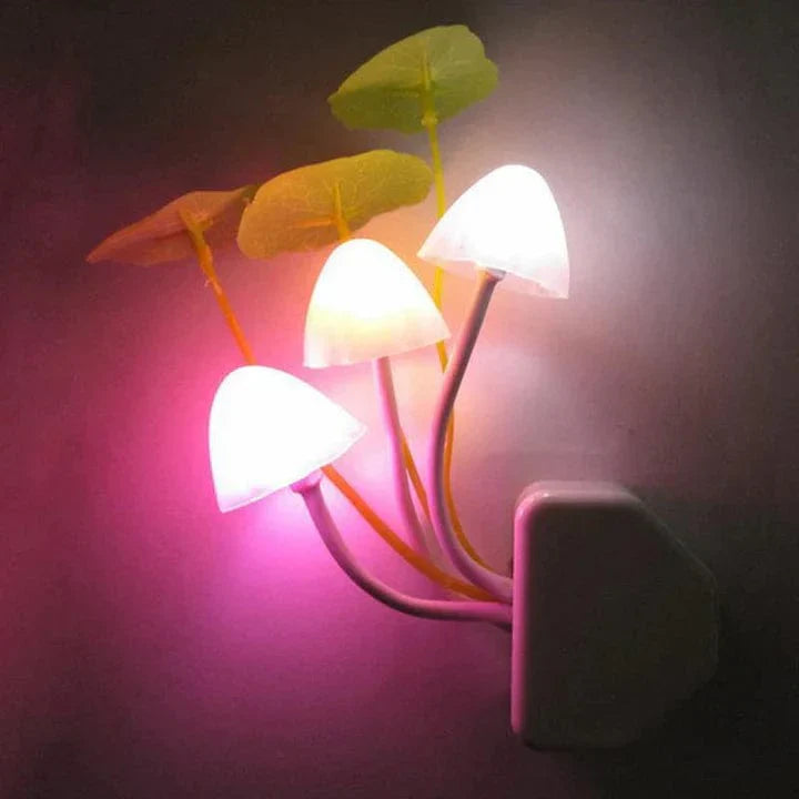 Paddestoel Nachtlampje LED – Energiezuinig met Slimme Sensor | Magische Sfeerverlichting voor Kinderkamers