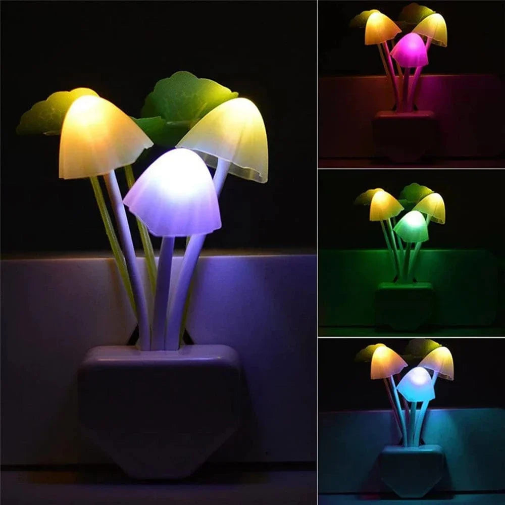 Paddestoel Nachtlampje LED – Energiezuinig met Slimme Sensor | Magische Sfeerverlichting voor Kinderkamers
